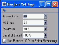  Project Settings 