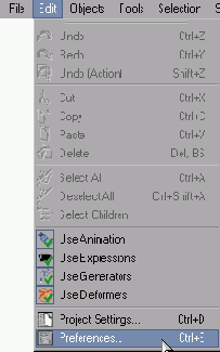    Preferences  Edit > Preferences