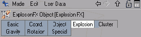Группы настроек для деформатора Explosion FX