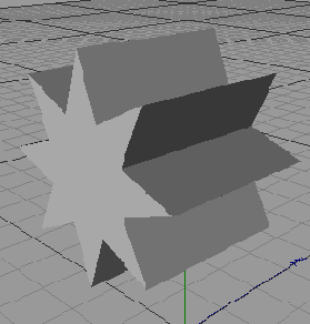 Звезда вытянутая инструментом Extrude